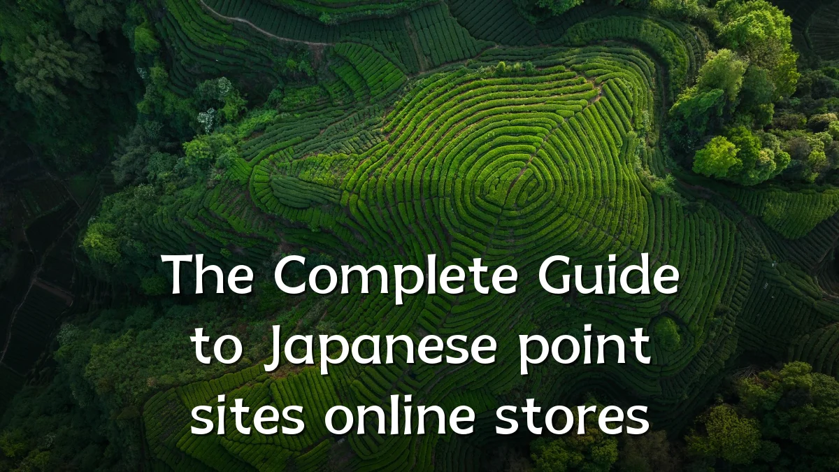The Complete Guide to Japanese point sites online stores